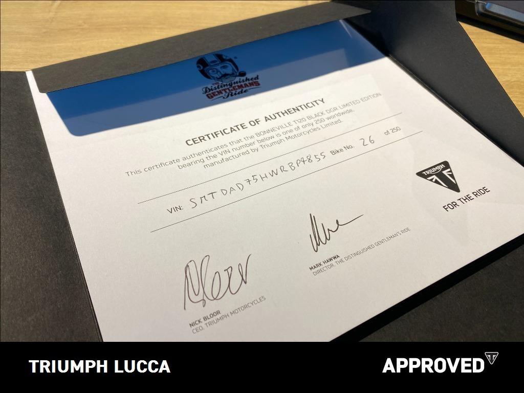 TRIUMPH Bonneville 1200 T120 Black DGR Limited Edition Abs E5