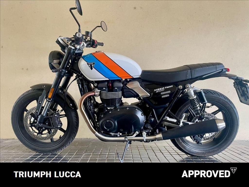 TRIUMPH Speed Twin 900 Pure White/Blue/Orange Abs