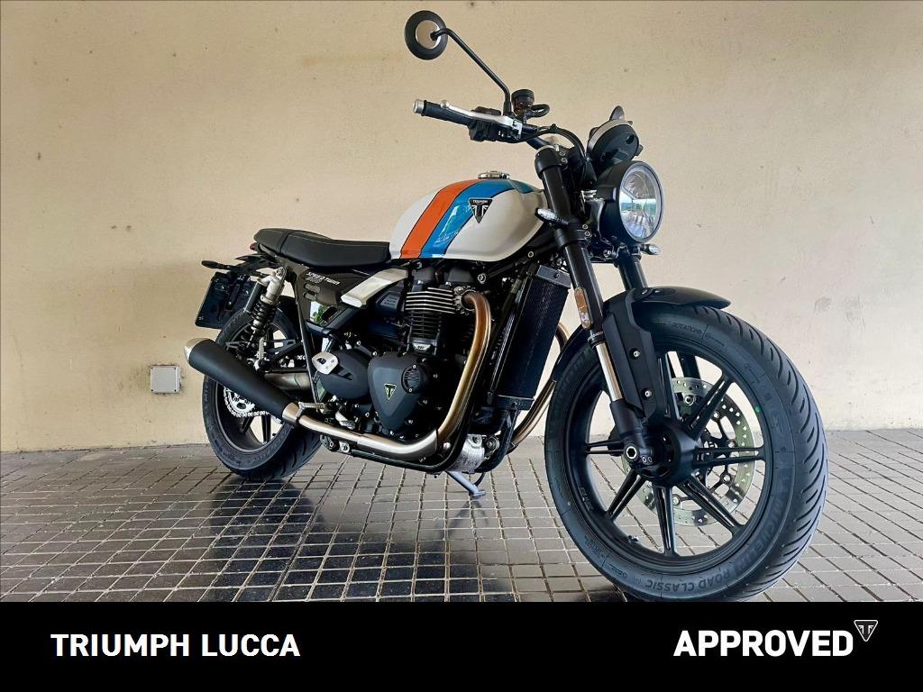 TRIUMPH Speed Twin 900 Pure White/Blue/Orange Abs