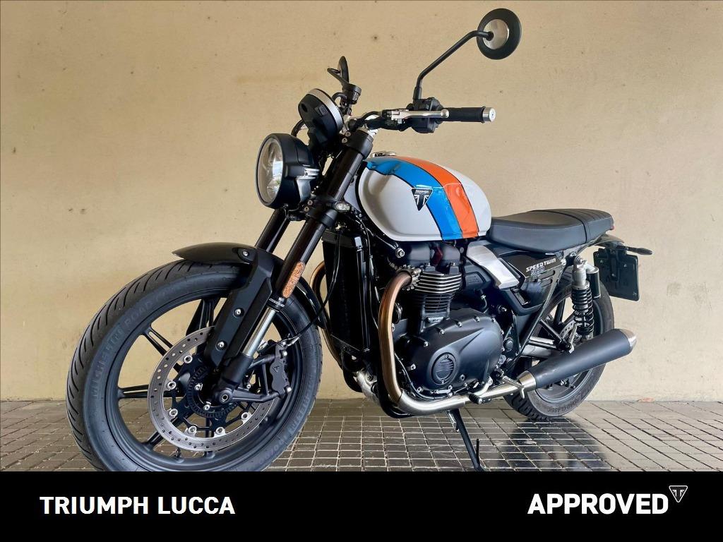 TRIUMPH Speed Twin 900 Pure White/Blue/Orange Abs