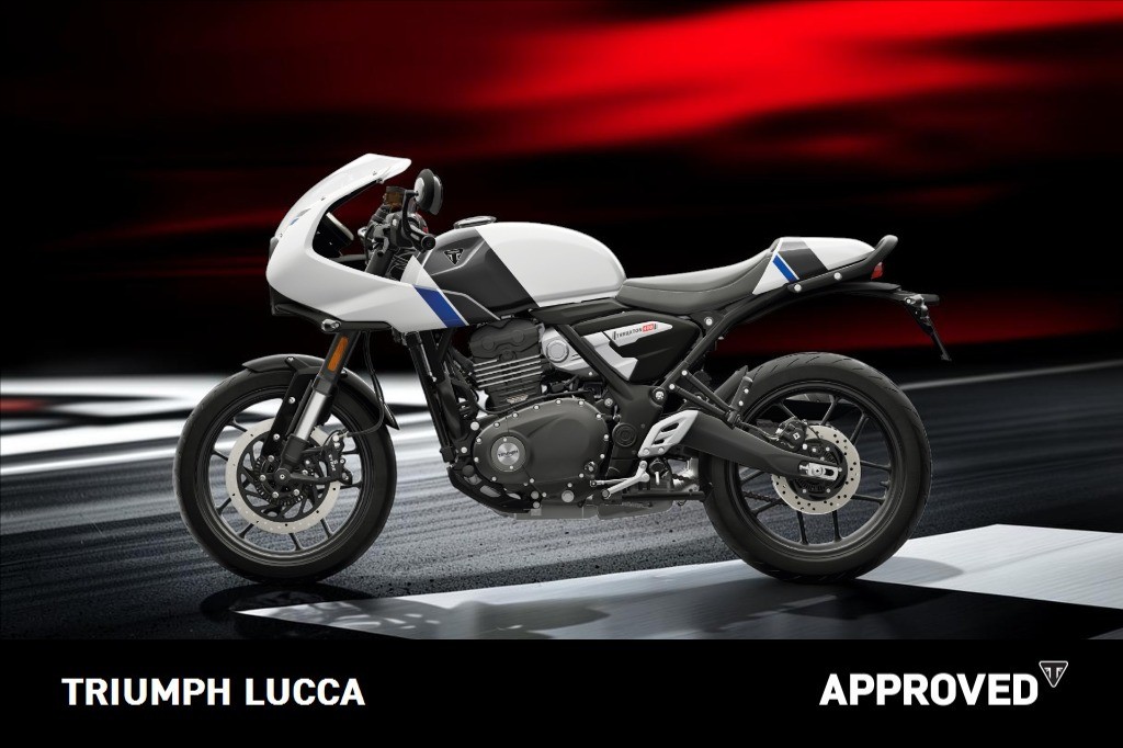 TRIUMPH Thruxton 400 Pearl Metallic White / Storm Grey Abs
