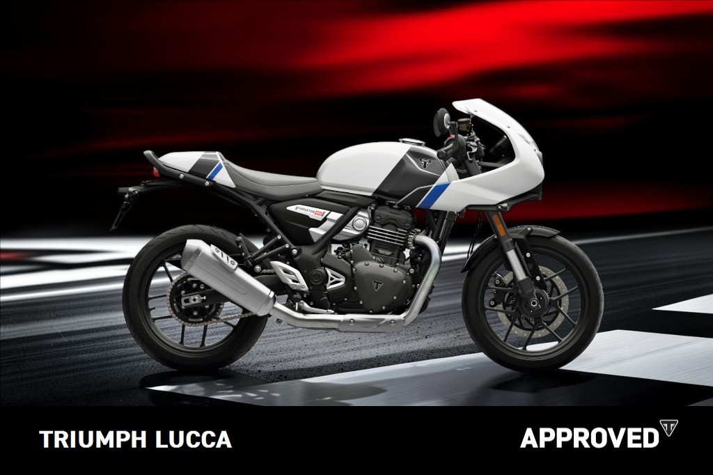 TRIUMPH Thruxton 400 Pearl Metallic White / Storm Grey Abs