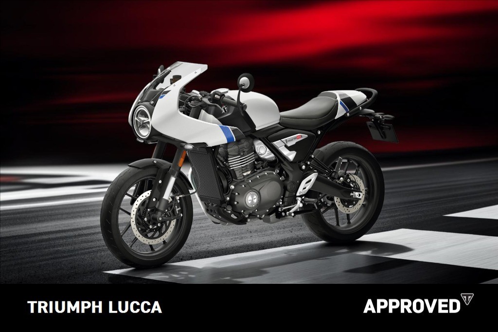 TRIUMPH Thruxton 400 Pearl Metallic White / Storm Grey Abs